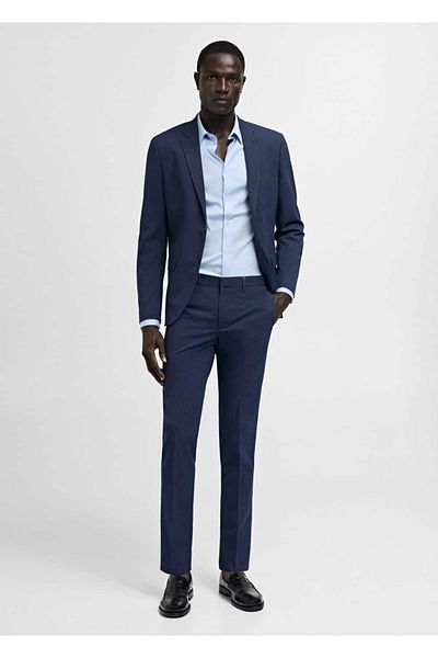MANGO Man Super slim fit stretch fabric fabric pants