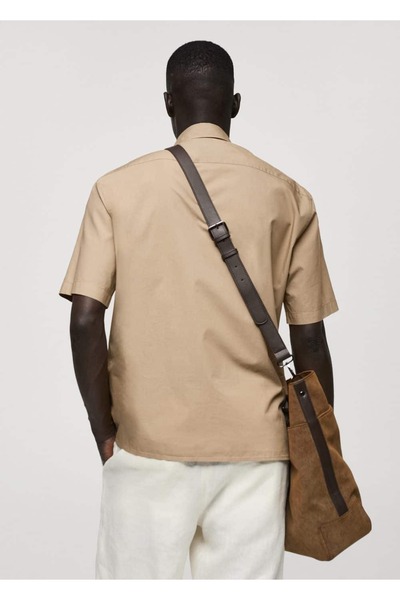 MANGO Man Cepli Tencel™ Pamuklu Gömlek