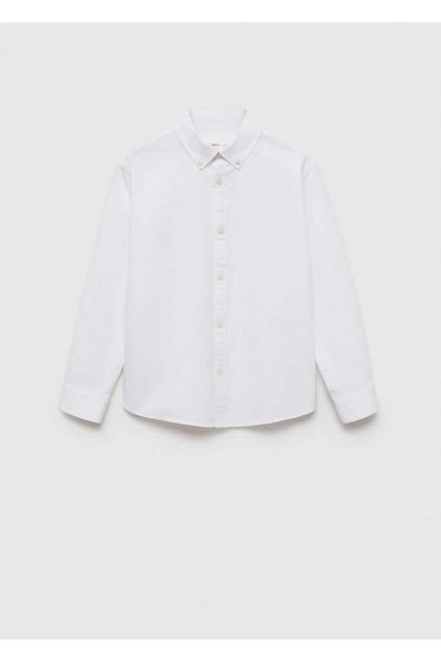 MANGO Kids Βαμβακερό πουκάμισο Oxford