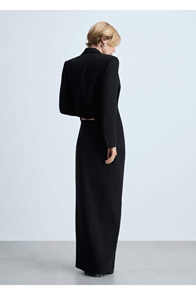 MANGO Woman Yırtmaçlı kumaş etek