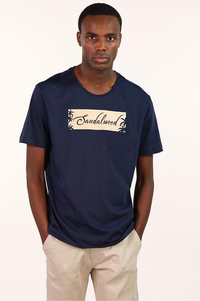 Arma Ανδρικό μπλουζάκι Navy Blue Crew Neck Y 22344400401