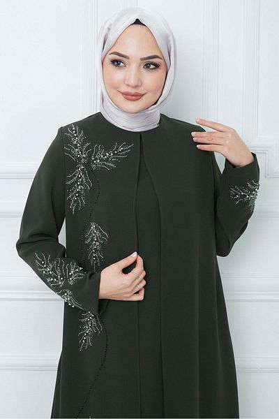 hafsamina Φόρεμα Mother Stone Φόρεμα Χακί HM2350