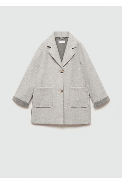 MANGO Kids Látkový kabát s kapsami