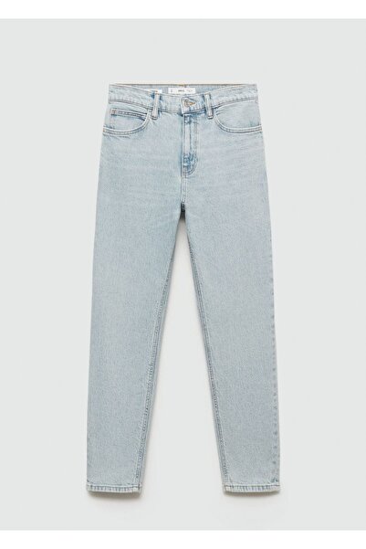 MANGO Woman Newmom confort yüksek belli jean pantolon