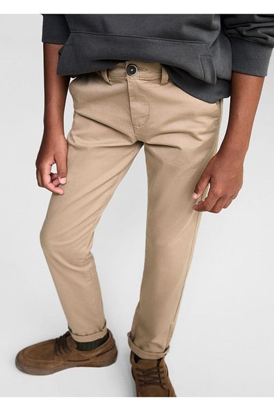 MANGO Kids Βαμβακερό παντελόνι chino
