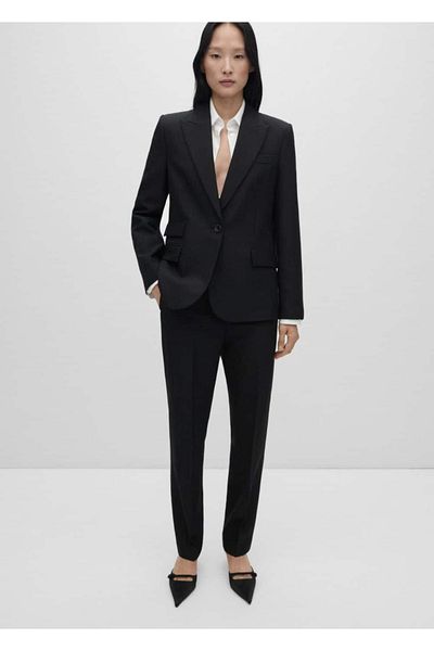 MANGO Woman Wool Blazer Jacket