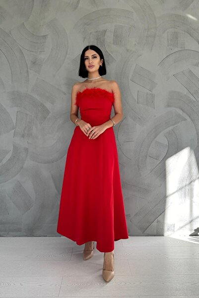 Elbee Fashion Woman Rochie midi fără bretele