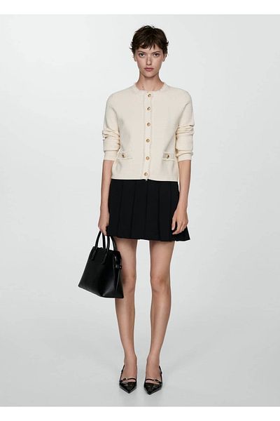 MANGO Woman Buttoned Knitwear Cardigan