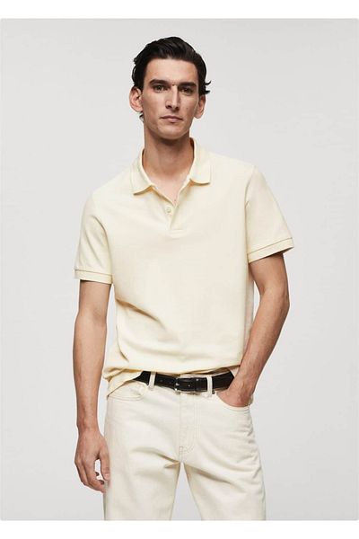 MANGO Man Pique Polo 100% bavlna