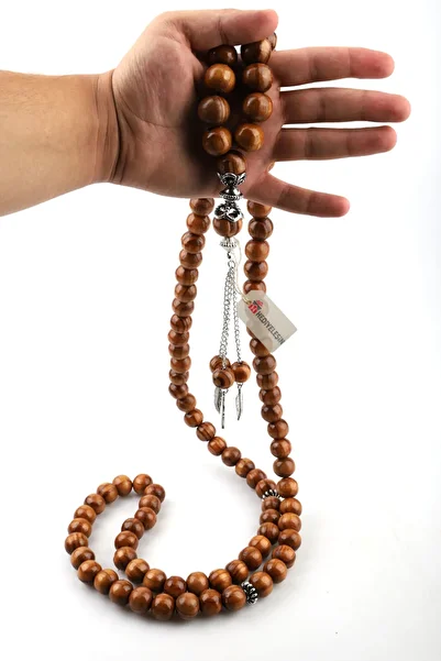 Hediyeleşin 20 Mm Diameter Wooden Prayer Beads - 99 Pieces - 1 Piece