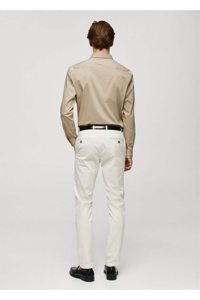 MANGO Man Cămașă din bumbac elastic cu croială obișnuită