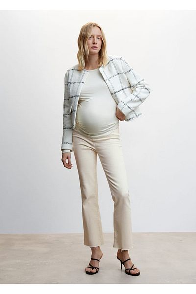 MANGO Woman Ausgestellte Umstandsjeans