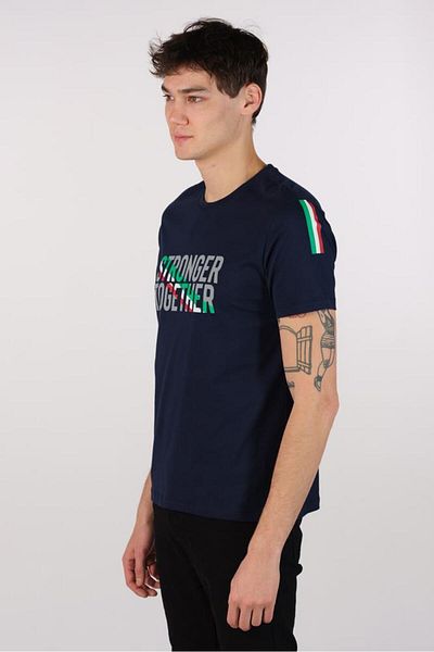 Arma Ανδρικό μπλουζάκι Navy Blue Plus Size Crew Neck Y 22374868401
