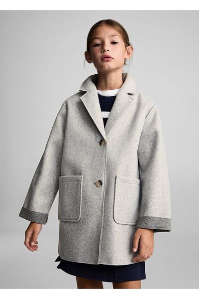 MANGO Kids Stoffmantel mit Taschen