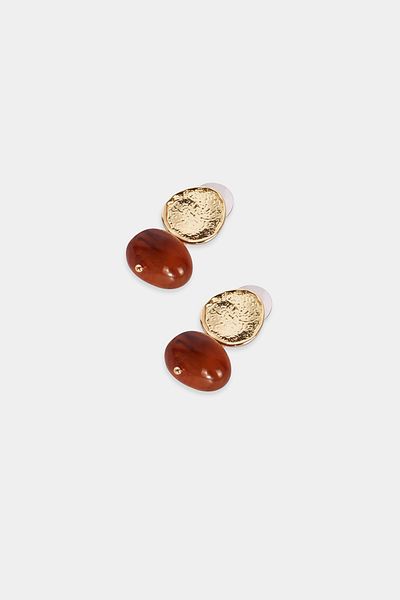 Perspective Colorful Brown Earrings