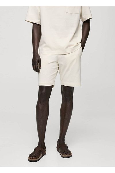 MANGO Man Bermudashorts aus 100 % Baumwolle mit Kordelzug