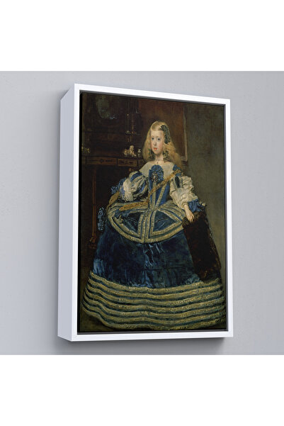 Oxyteez Diego Velázquez cu cadru din lemn - Pictură portret de la Infanta Mar...