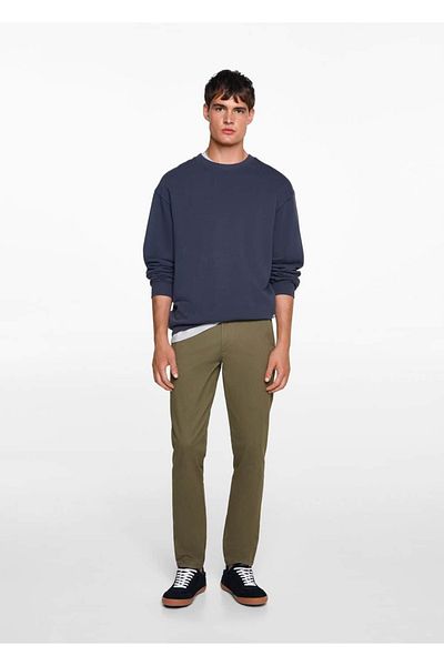 Mango Teen Βαμβακερό παντελόνι chino