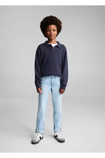 MANGO Kids Pullover mit Polokragen