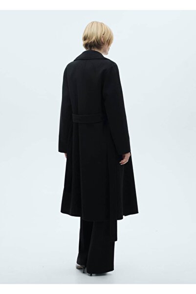 MANGO Woman El Yapımı Kemerli Yün Palto