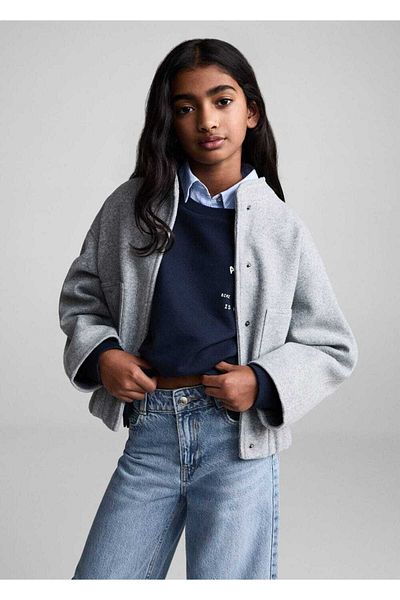 MANGO Kids Blugi Albastru Pentru Copii