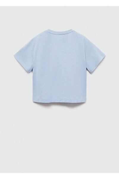 MANGO Kids Bawełniana koszulka z kieszeniami