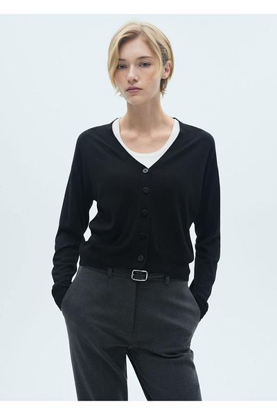 MANGO Woman Buttoned Knitwear Cardigan