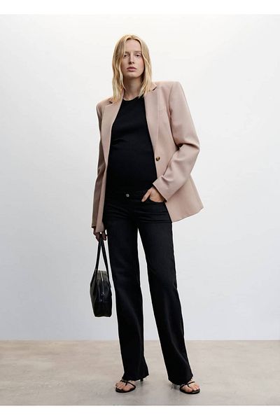 MANGO Woman Wideleg Maternity Jeans