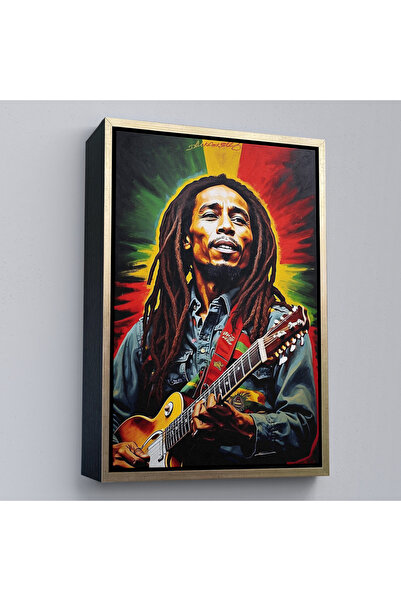 Oxyteez Pictură Bob Marley cu cadru din lemn-7863