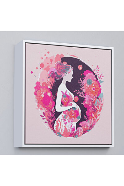 Oxyteez Pictură Mamă însărcinată cu cadru din lemn - Cadou Doctor-8351