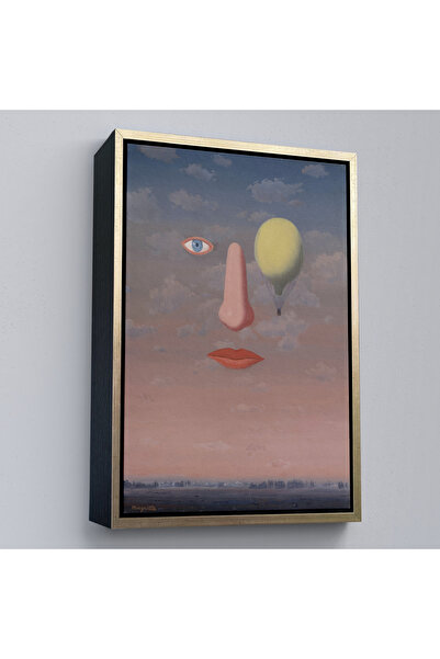 Oxyteez Rene Magritte cu cadru din lemn - Tabloul Relațiilor frumoase - Les B...