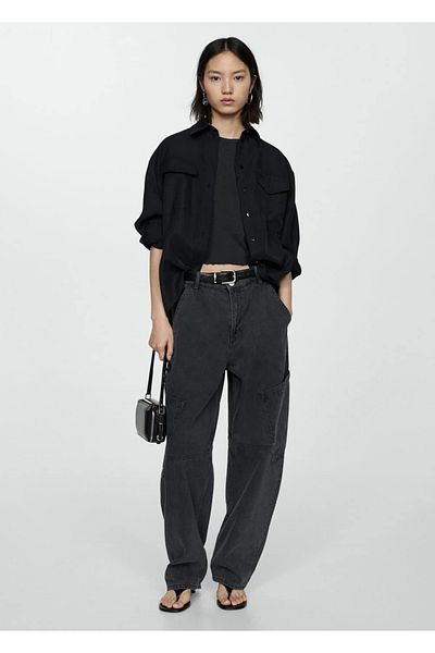 MANGO Woman Short-sleeved T-shirt cotton
