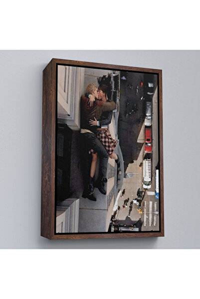 Limitless Death Kiss Painting with Wooden Frame - the Kiss of Death-7962