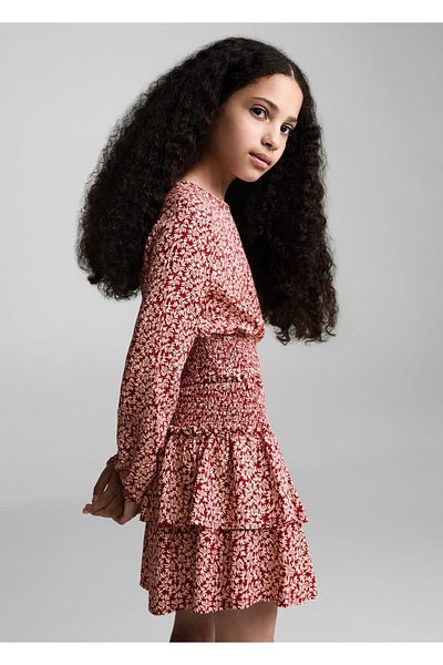 MANGO Kids Fusta Burgundy Pentru Copii