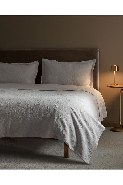 Madame Coco Floralies King Size Bedspread - Luxury Collection - Gray