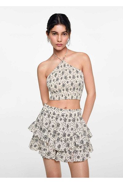 Mango Teen White Shorts for Kids