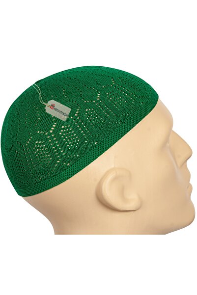 Hediyeleşin MERCAN Prayer Skull, Machine Knitted Flexible Skullcap - 12 Pieces