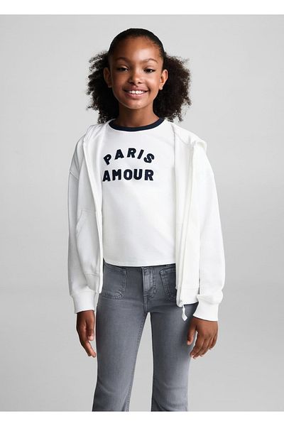 MANGO Kids Flared Leg Pocket Jean Trousers
