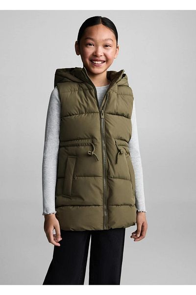 MANGO Kids Lange Steppweste