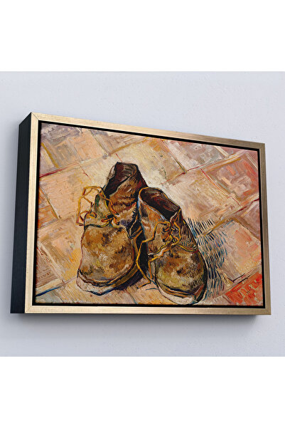 Home Vincent Van Gogh cu cadru din lemn - Pictură pantofi - Shoes-7165
