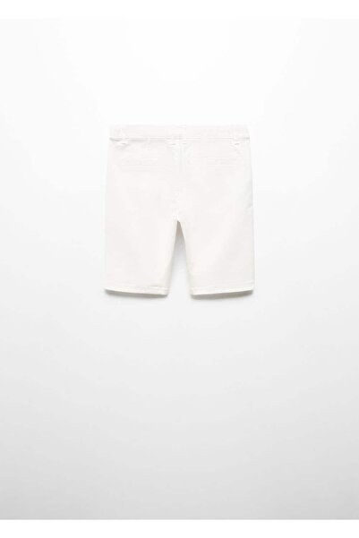 MANGO Kids Dar Kesim Chino Pamuklu Bermuda Şort