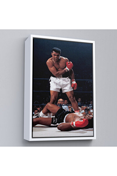 Oxyteez Tabloul de eliminare a lui Muhammed Ali cu rame din lemn-7938