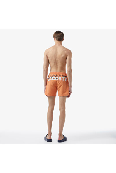 Lacoste Erkek Baskılı Turuncu Mayo Şort