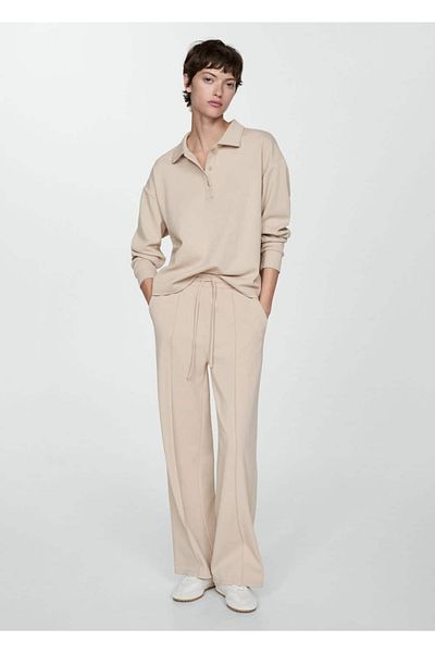 MANGO Woman Hanorac cu gât polo