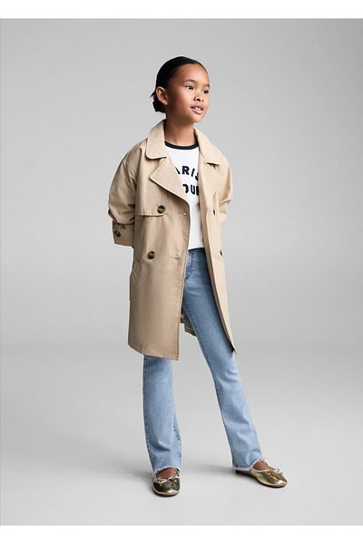 MANGO Kids Blugi Albastru Pentru Copii