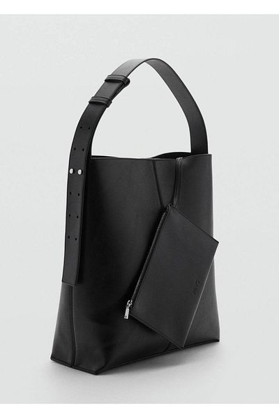 MANGO Woman Short Handle Shopper Bag