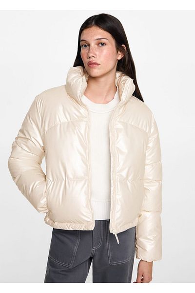 Mango Teen Metal Detailed Puffer Anorak