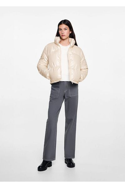 Mango Teen Metal Detailed Puffer Anorak