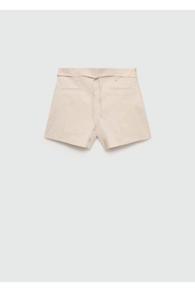 MANGO Woman Keten Bağ Detaylı Şort