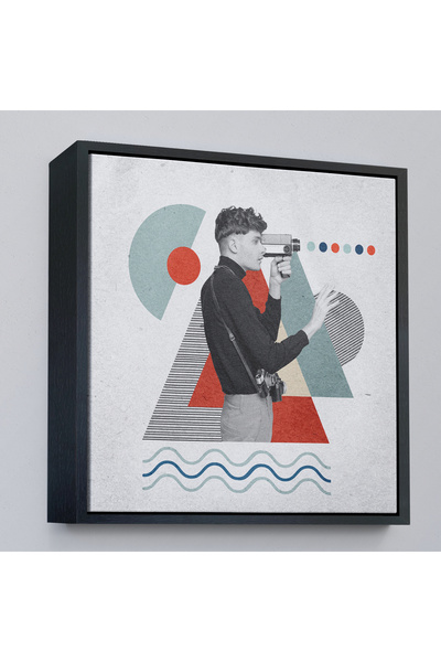 Oxyteez Pictură video Pop Art cu cadru din lemn-8362